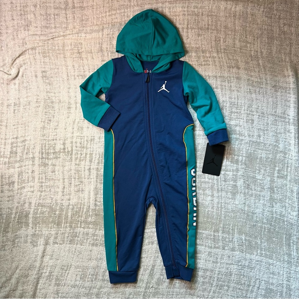 Air Jordan Baby Boy Full Zip One Piece Size 18M French Blue